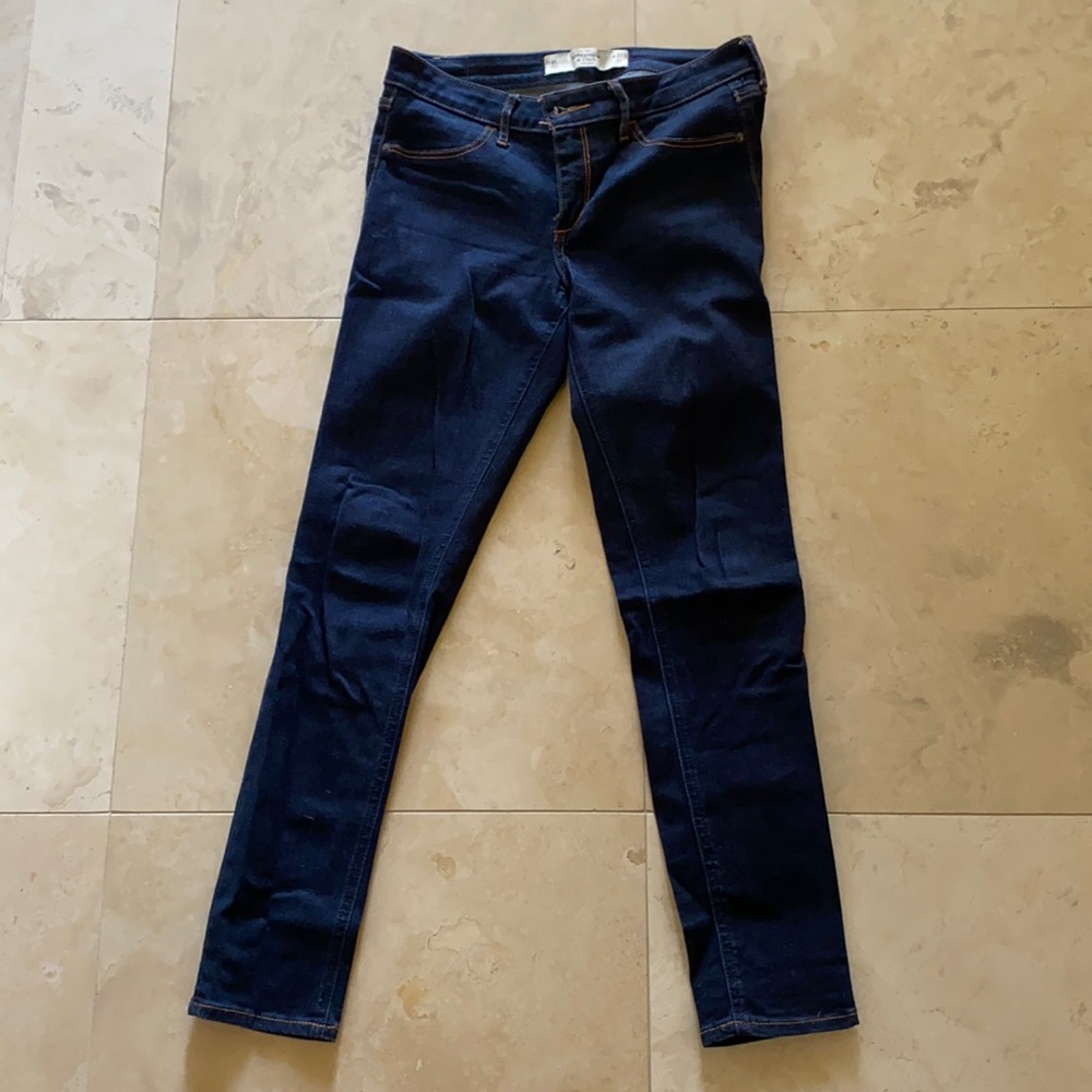 Abercrombie & Fitch Mid Rise Skinny Jeans dark